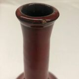 Vase soliflore en céramique rouge