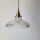 Holophane glass pendant lamp