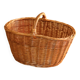 Panier en osier années 1980