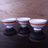3 small antique earthenware bowls