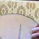 Velvet tabletop mirror