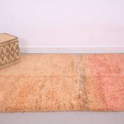 Peach Vintage Handmade Wool Rug 153 x 252 cm - Berber Rug - Old Morocco Rug