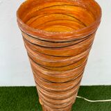 Accolay ceramic lamp with original lampshade, 1960s