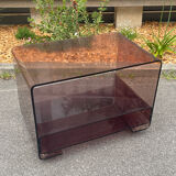 Smoked Plexiglass furniture by Éric Maville