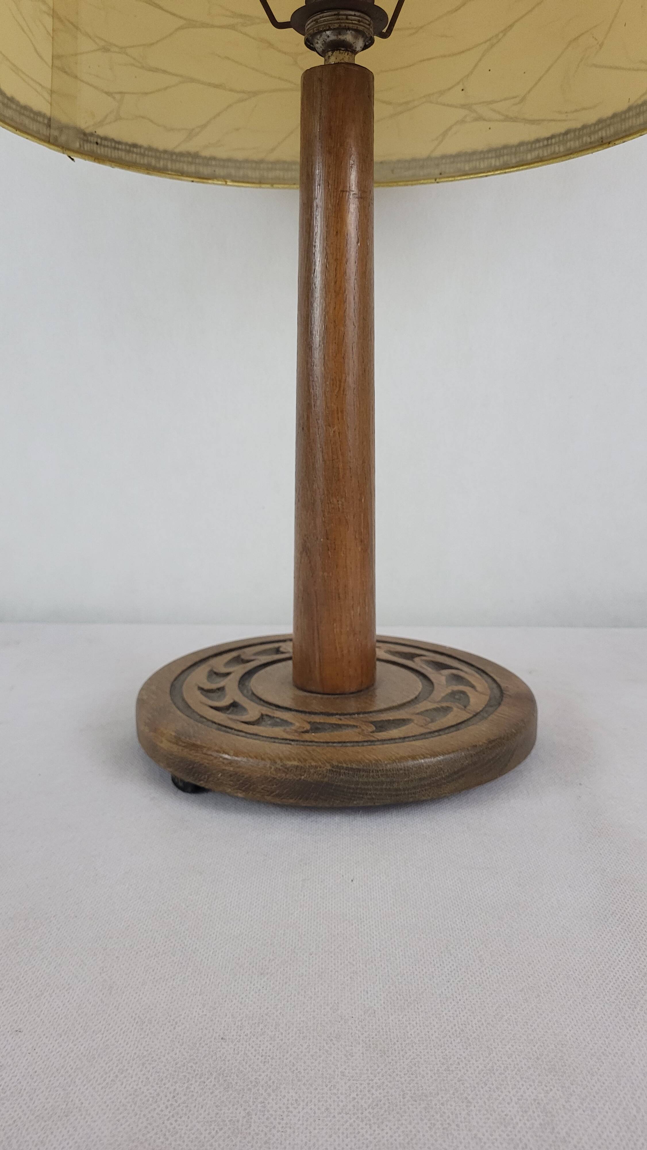 1950's wooden lamp