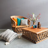 Mexican Chair with table 80 s