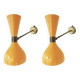Pair of Italian designer wall lights from the 1950s