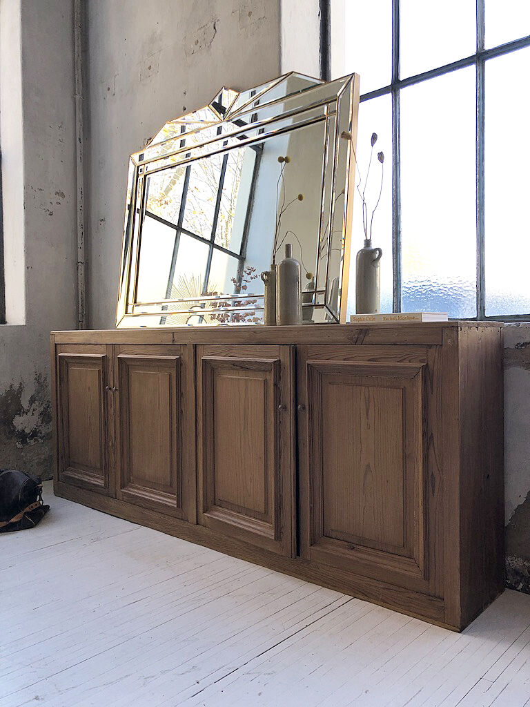 Italian design milked gold mirror