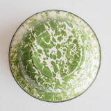 Enamelled metal salad