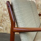 60s 70s teak sofa couch 2er Grete Jalk for Glostrup danish design 60s