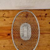 Large vintage metal fruit basket