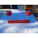 Vintage red metal pendant light
