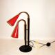 Lampe de bureau en métal et laiton, 1970