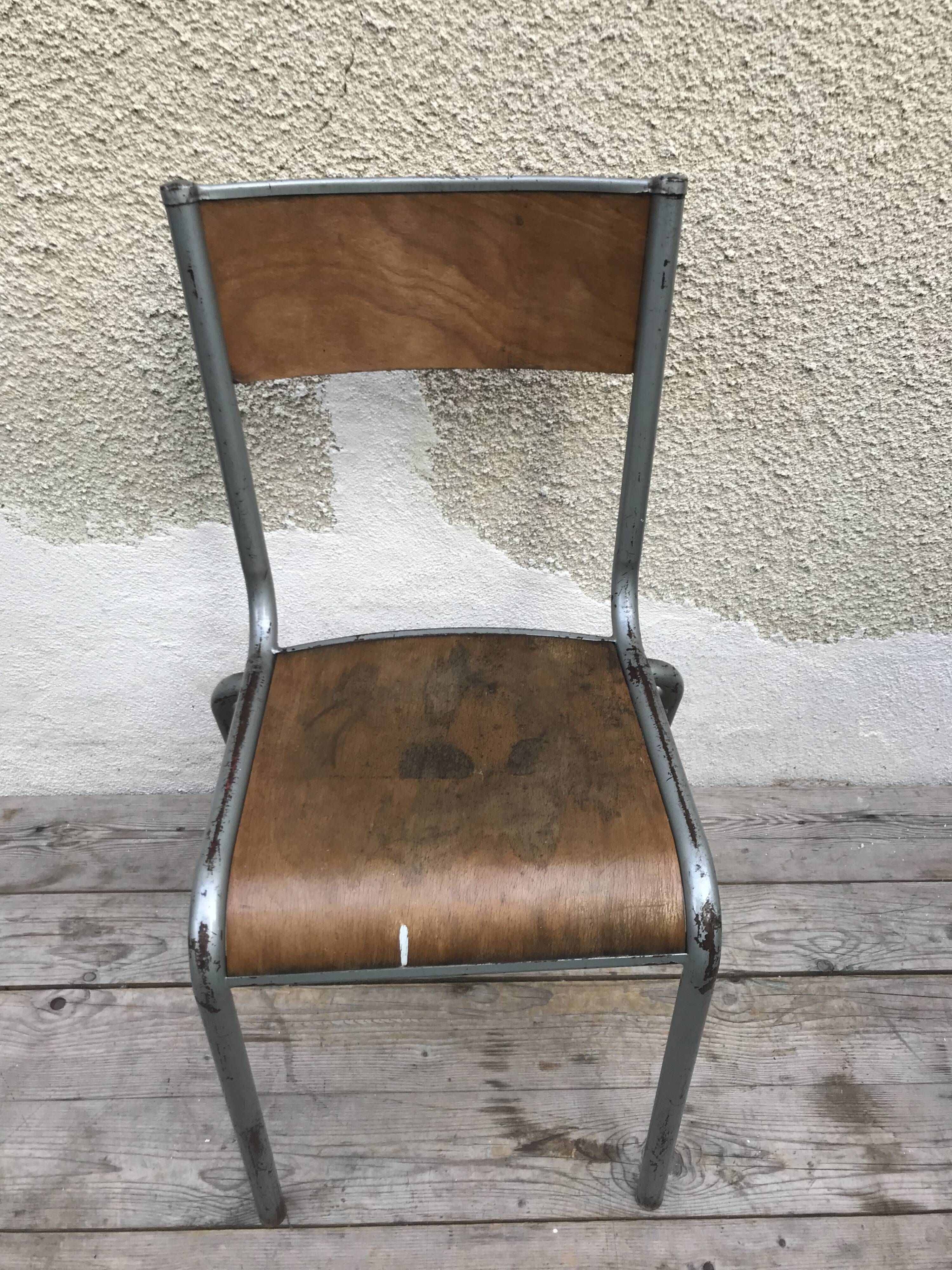 Vintage vintage 70s adult school chair