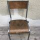 Vintage vintage 70s adult school chair
