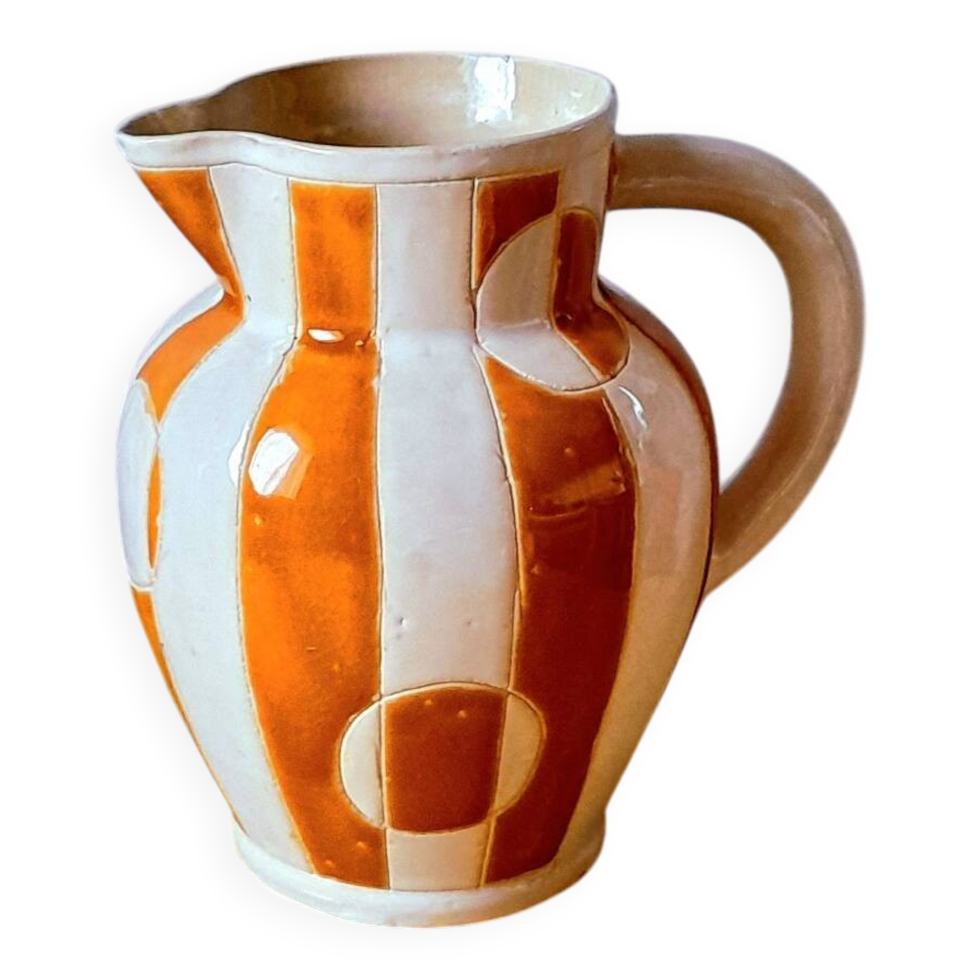 Glazed ceramic jug