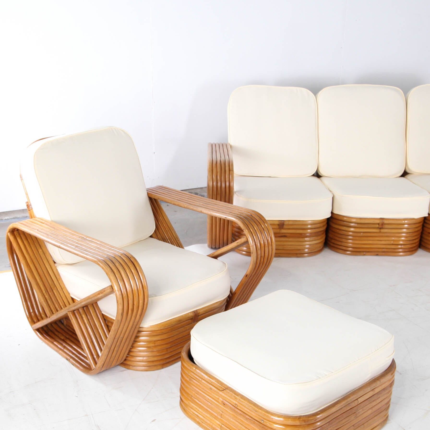 Salon en rotin de Paul Frankl