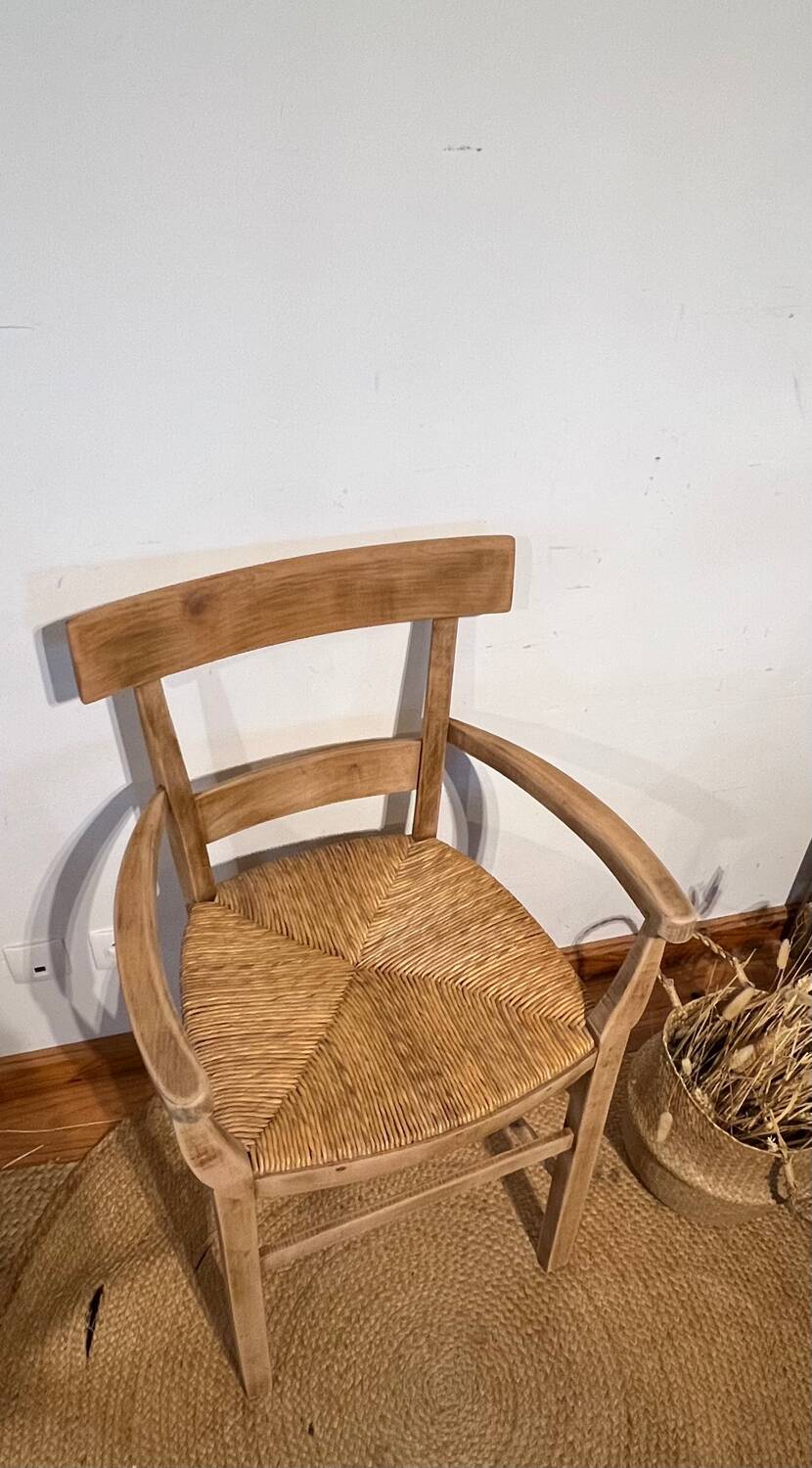 Vintage 60s bridge armchair - country chic style
