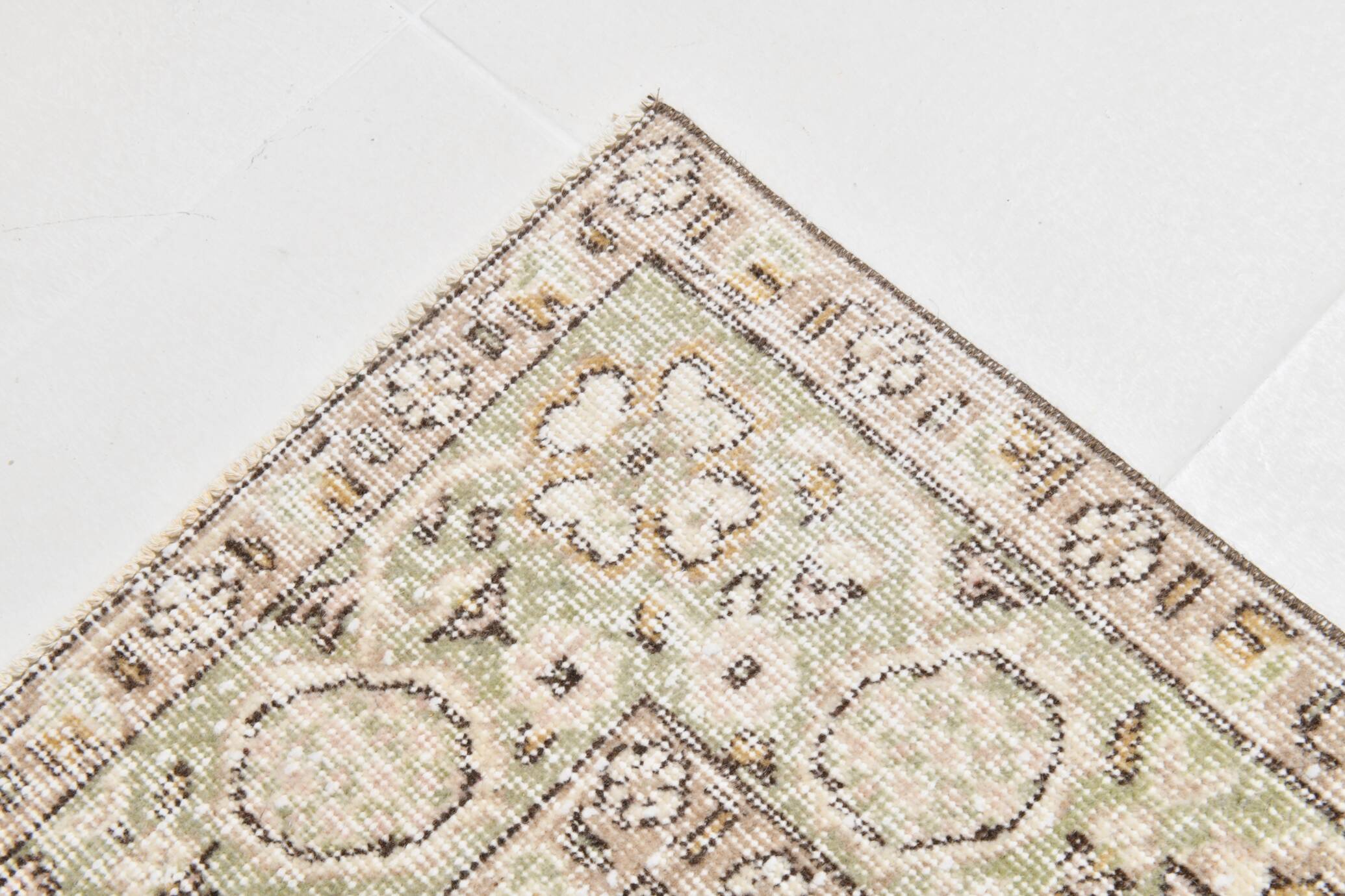 Cream & Beige Antique Turkish Rug 163x267Cm SK 21968