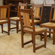 Set of 6 brutalist chairs from the 1950s.