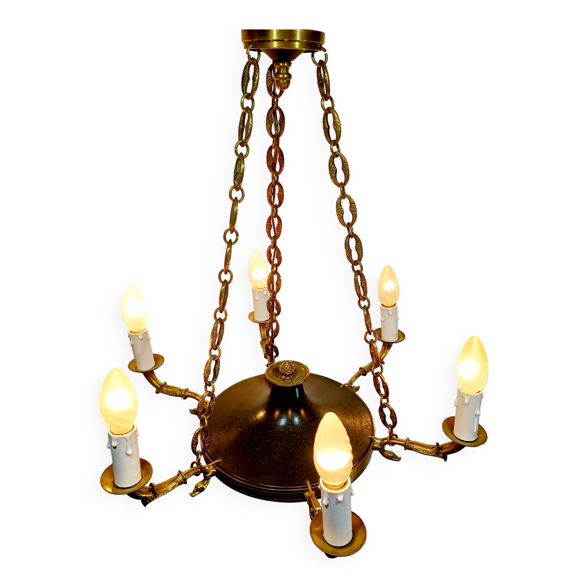 6-Light Empire Chandelier