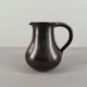 Modernist pitcher in black ceramic 50s