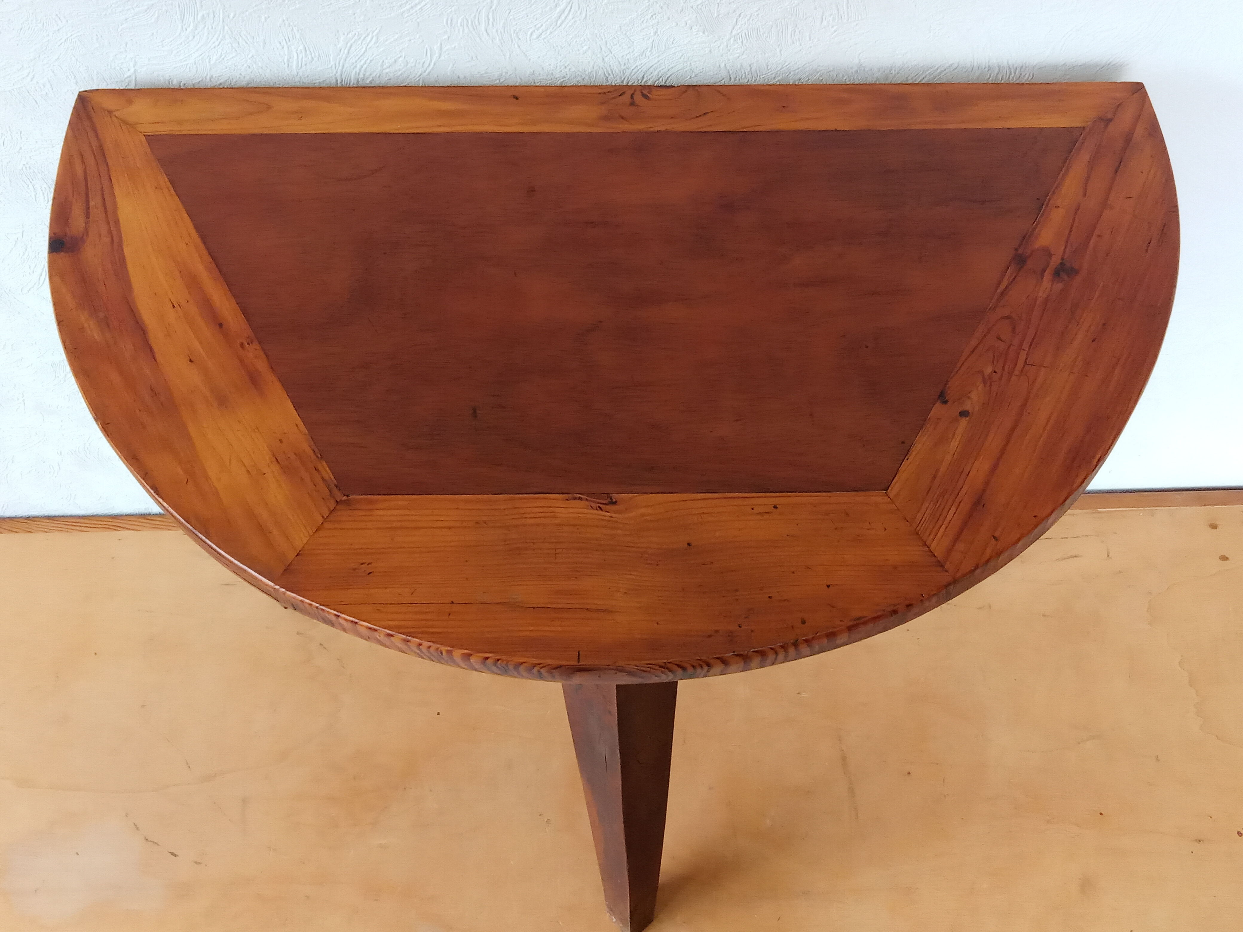 Half-moon console in oak 50s