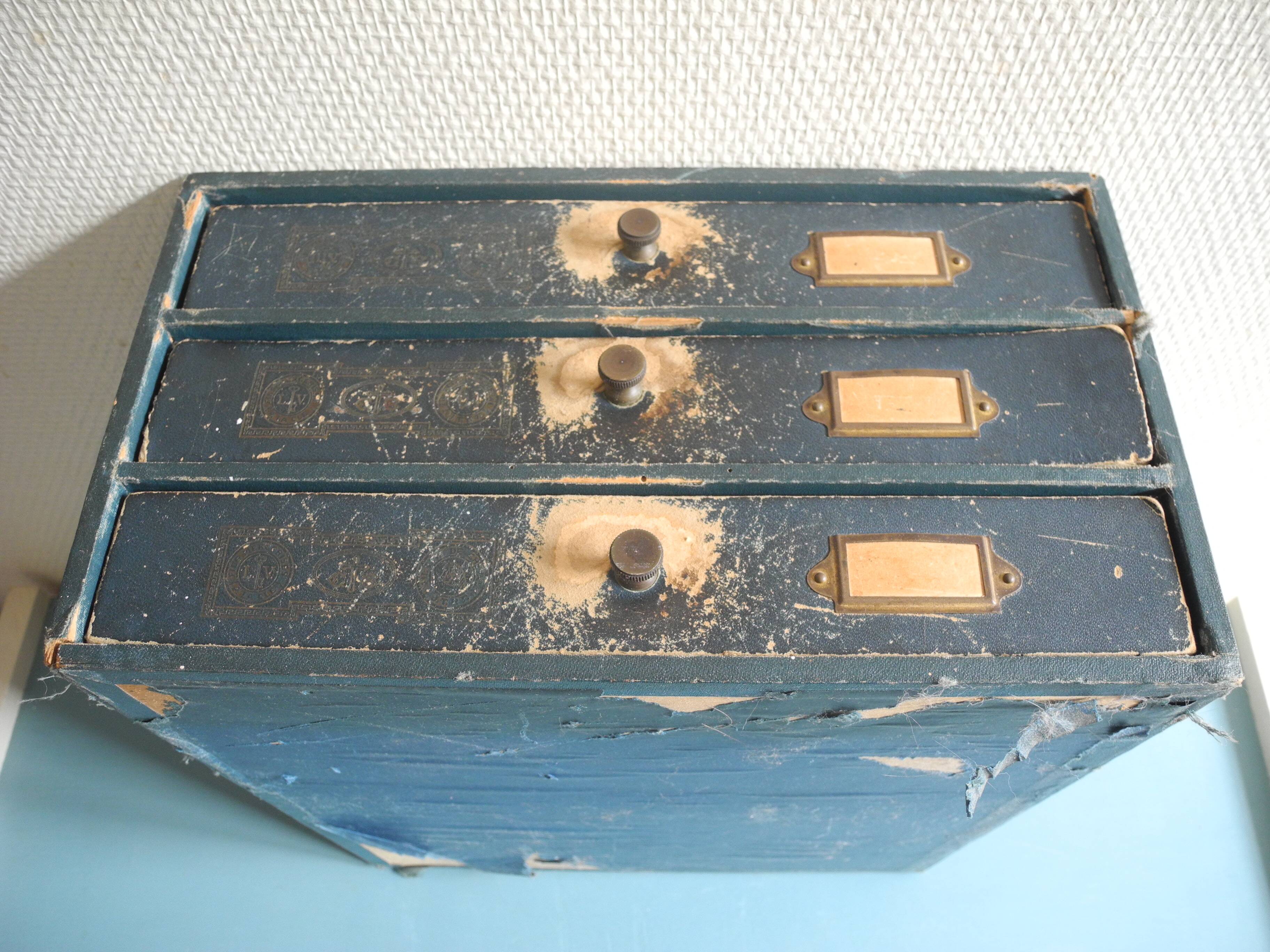 Antique haberdashery cabinet, LV Paris, JTPF