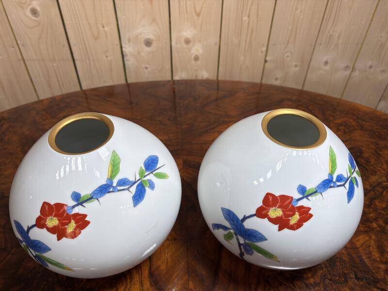 Paire de vases boule