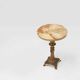 Beautiful brass side table with onyx marble top, France ca. 1950