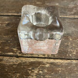 Set of 6 Blenko Ice Design Candle Holders Glass 1970s Vintage