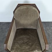 Art Deco armchair in Mahogany