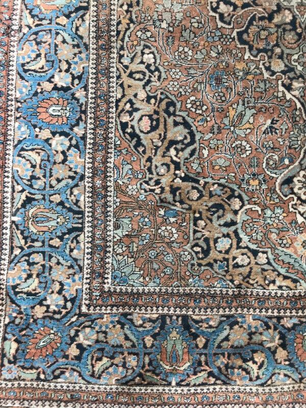 Former carpet Persian Kashan end done hand 134 X 208 CM