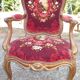 Paire de fauteuils Napoléon III en acajou