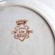 Set of 7 nielles model plates in longwy earthenware, art nouveau, circa 1900