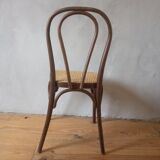 Bistro chair in wood and cannage