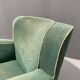 Fauteuil Art déco danois en mohair vert, années 1930-1940