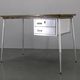 1950s Italian industrial metal and umakart desk — mid-century modern workstation