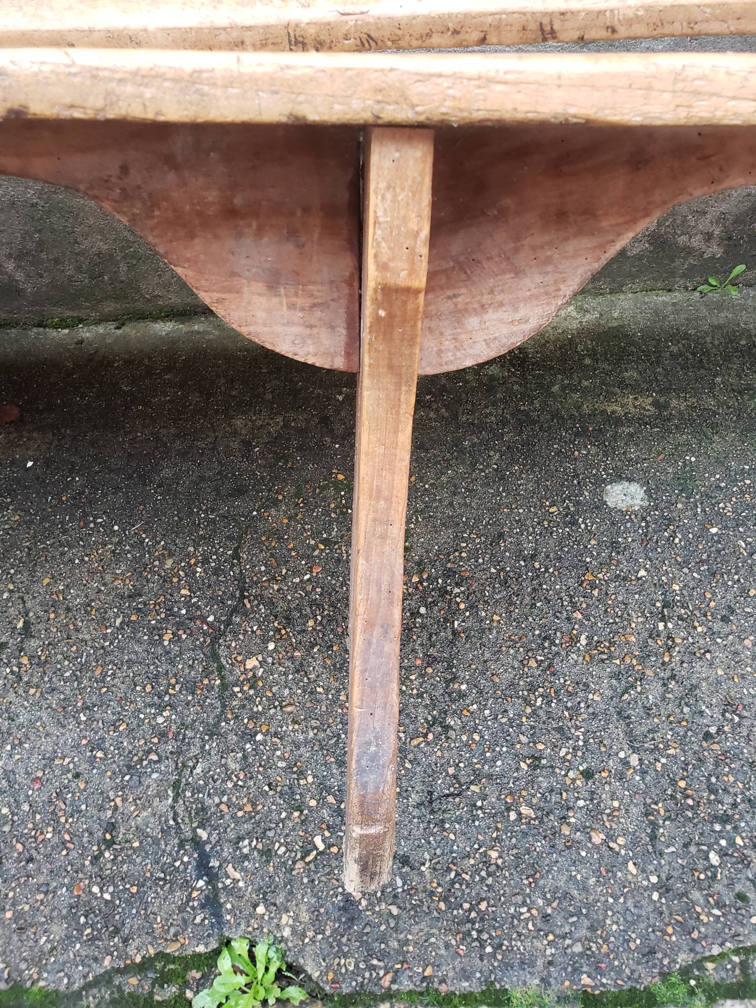 Wooden farm bench "perch"