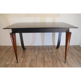 Minimalist desk in steel and wood