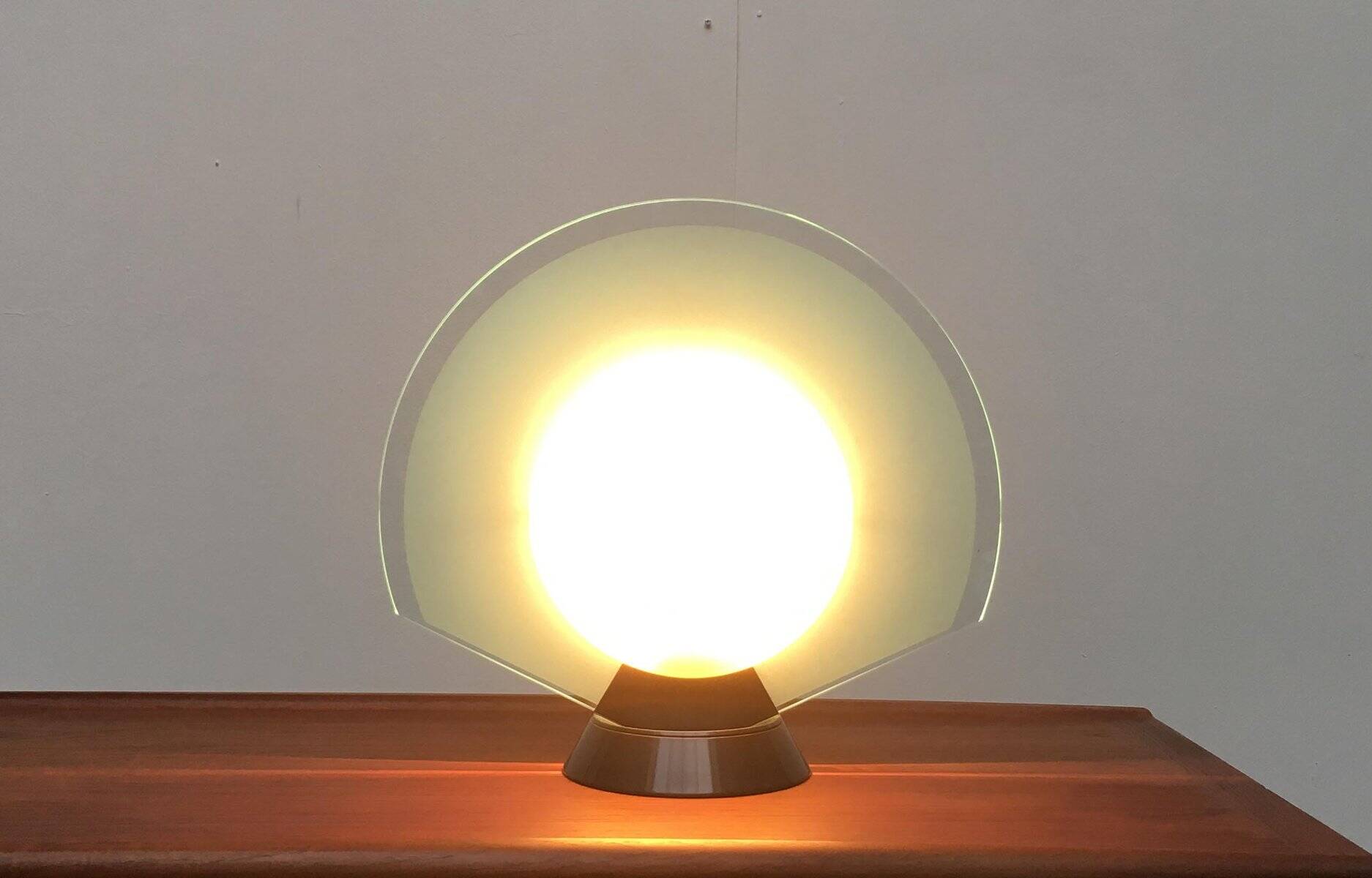 Postmodern table lamp Tikal by P.G. Ramella for Arteluce, 1980s.