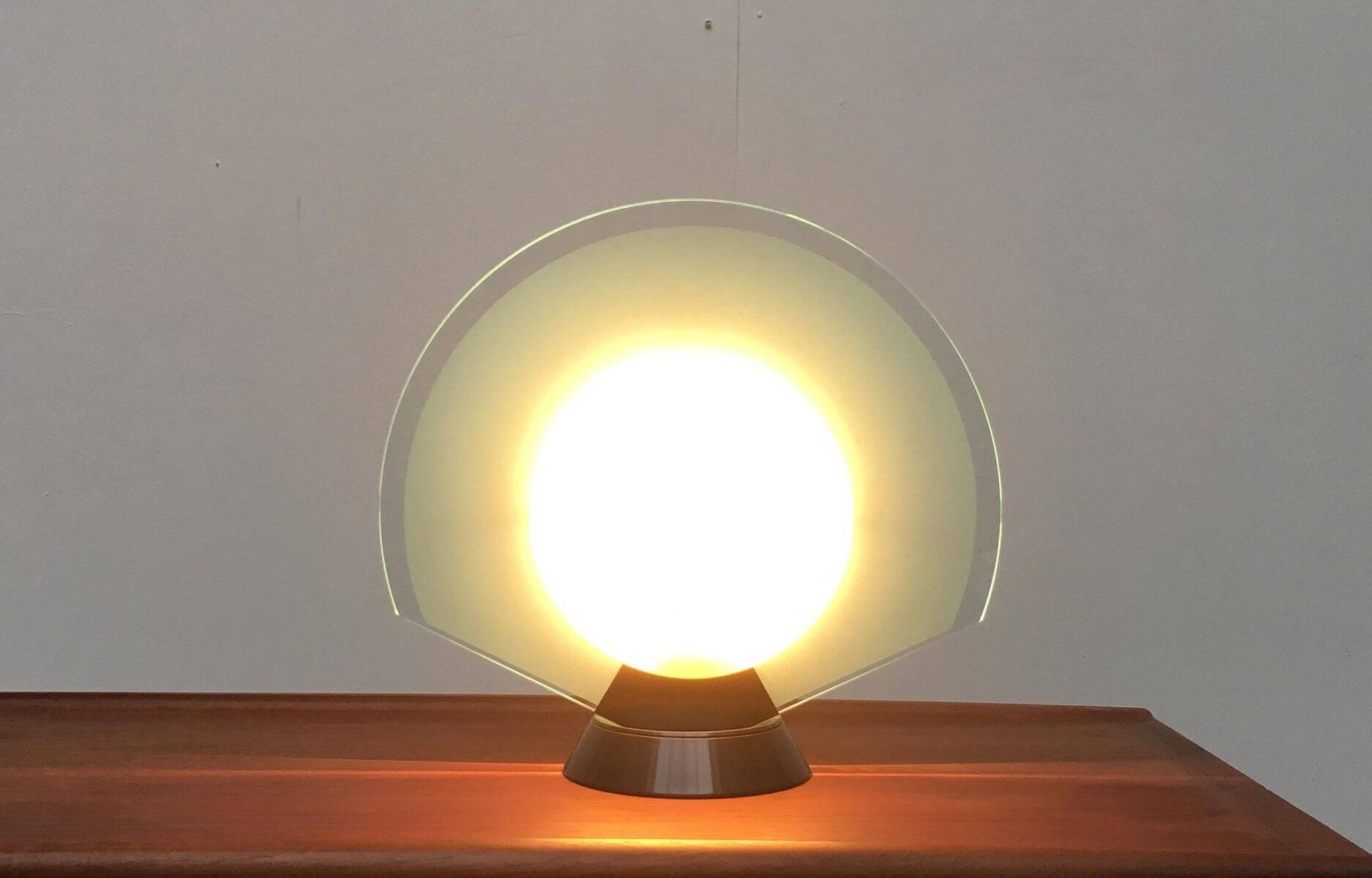Postmodern table lamp Tikal by P.G. Ramella for Arteluce, 1980s.