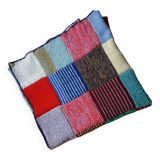 Wool patchwork blanket