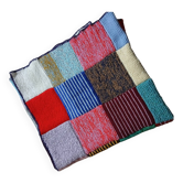 Plaid patchwork en laine