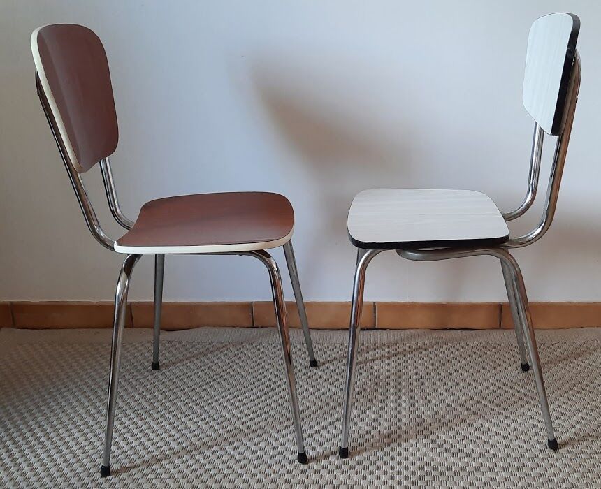Lot de chaises formica