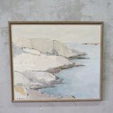 Peinture impressionniste suédoise, Erik Ström, huile sur toile, encadrée, 1962.