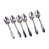 Six silverplated teaspoons