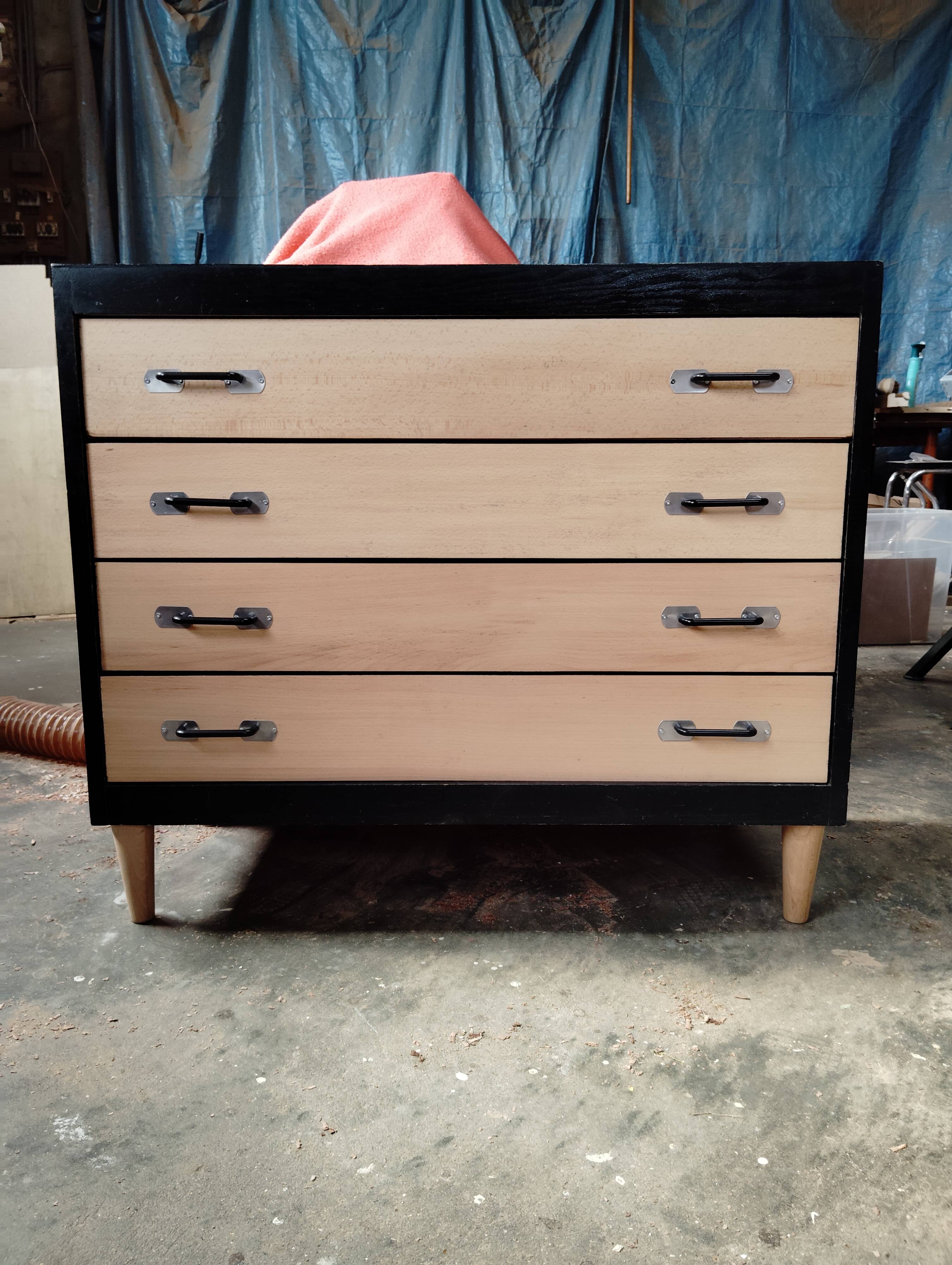 Large Vintage/Industrial/Scandinavian Chest of Drawers