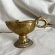 Antique embossed brass ashtray