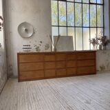 XXL golden oak craft furniture from the 50s